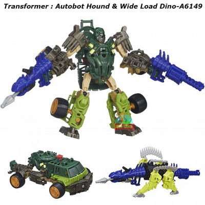 Transformer : Autobot Hound & Wide Load Dino-A6149